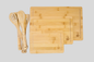 8-Piece Bamboo Cutting Boards & Cooking Utensil Set