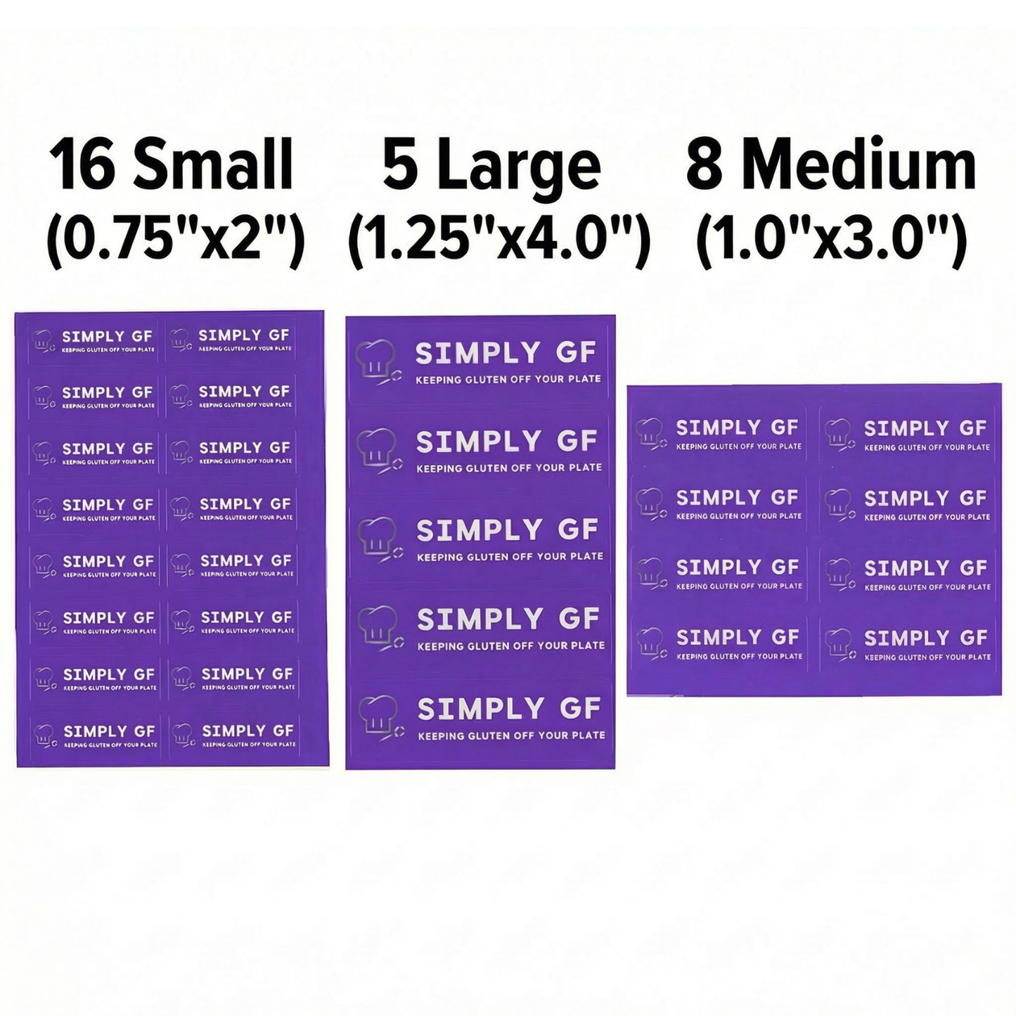 Dishwasher Safe Gluten-Free Container Labels – Food Storage (29-Pack)