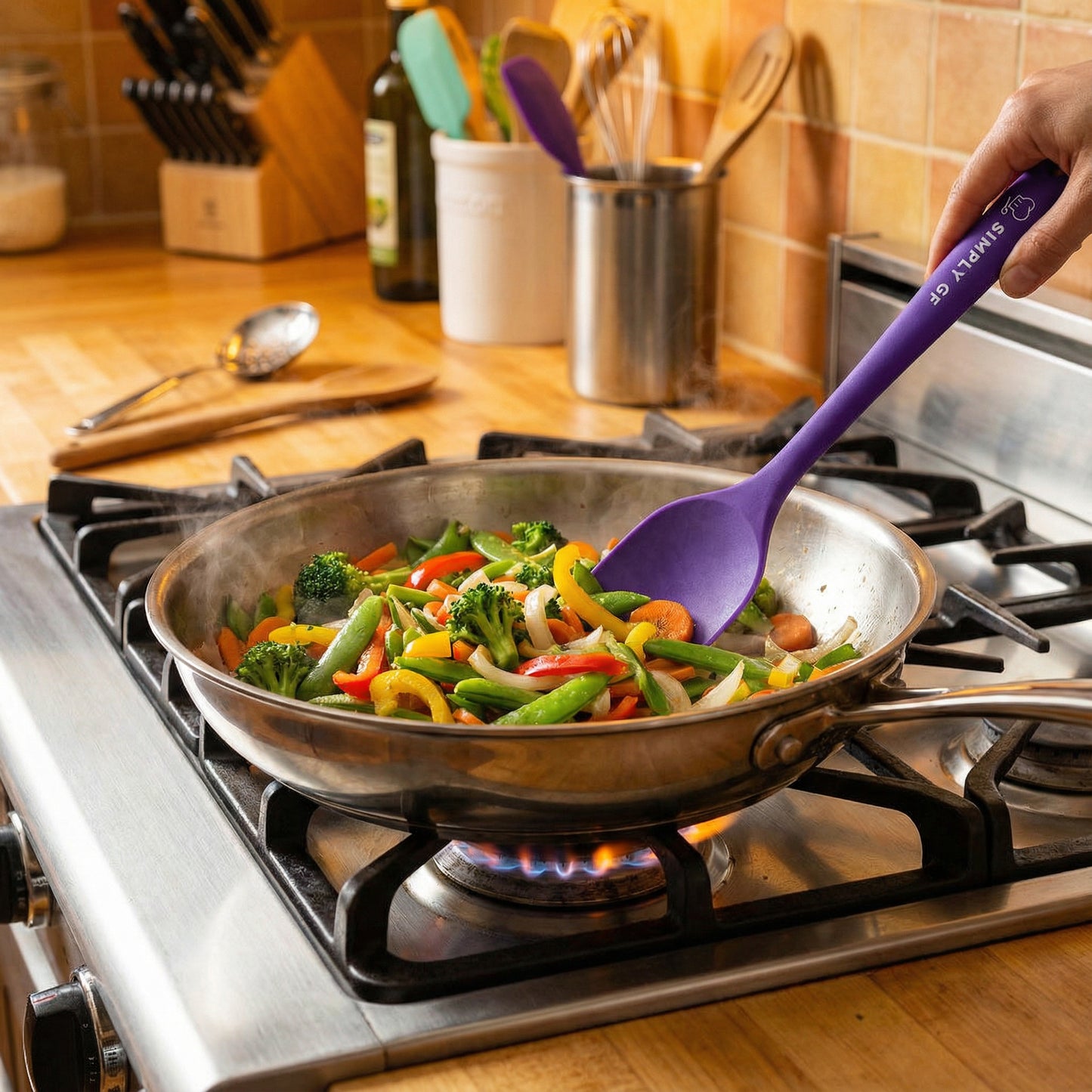 4-Piece Silicone Spatula Set – Simply GF Dedicated Gluten-Free Kitchen Tools