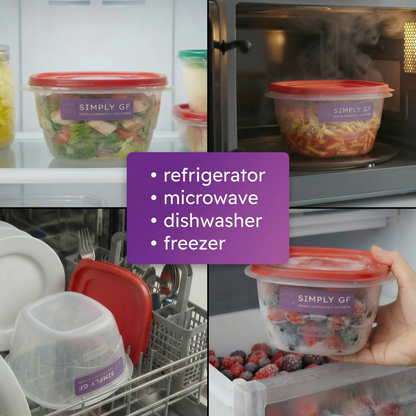 Dishwasher Safe Gluten-Free Container Labels – Food Storage (29-Pack)