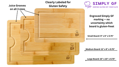 8-Piece Bamboo Cutting Boards & Cooking Utensil Set