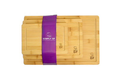 8-Piece Bamboo Cutting Boards & Cooking Utensil Set
