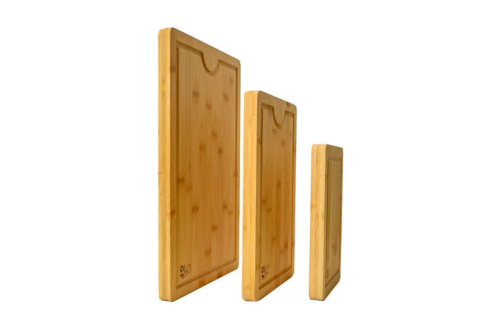 8-Piece Bamboo Cutting Boards & Cooking Utensil Set