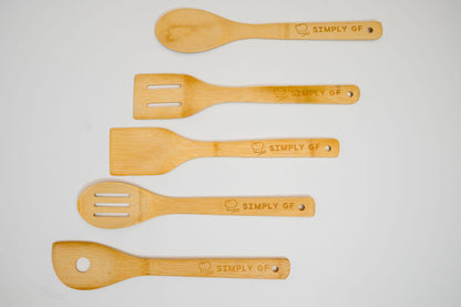 8-Piece Bamboo Cutting Boards & Cooking Utensil Set