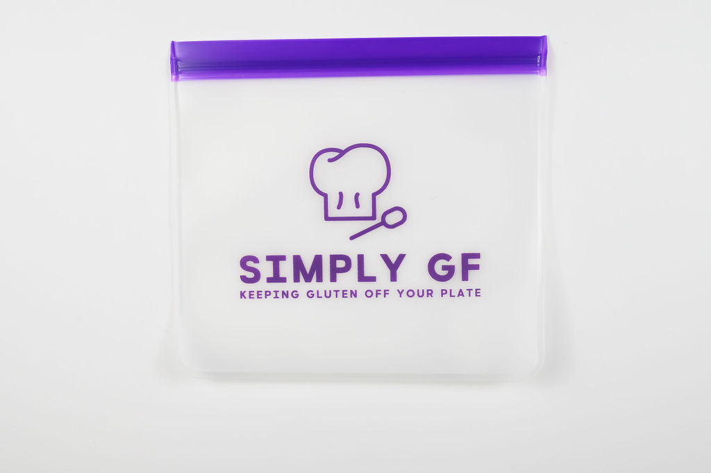 Simply GF – Reusable Quart-Size Food Storage Bags (5-Pack) | Clearly Marked Gluten-Free