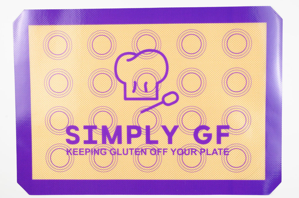 Simply GF Silicone Baking Mats – 2 Pack (Large & Small), Gluten-Free Marked, Reusable Non-Stick, Eco-Friendly