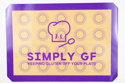 Simply GF Silicone Baking Mats – 2 Pack (Large & Small), Gluten-Free Marked, Reusable Non-Stick, Eco-Friendly