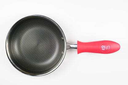 Red Simply GF Silicone Pot and Pan Handle Covers – 4-Piece Set for Safer, Smarter Cooking