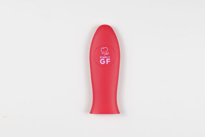 Red Simply GF Silicone Pot and Pan Handle Covers – 4-Piece Set for Safer, Smarter Cooking