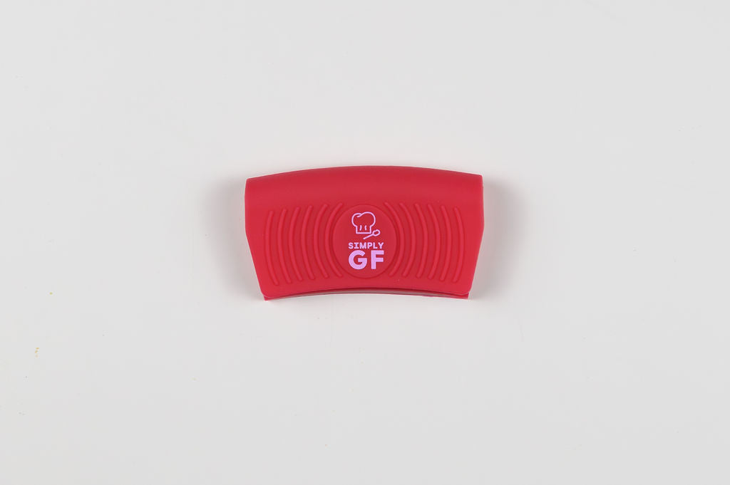 Red Simply GF Silicone Pot and Pan Handle Covers – 4-Piece Set for Safer, Smarter Cooking
