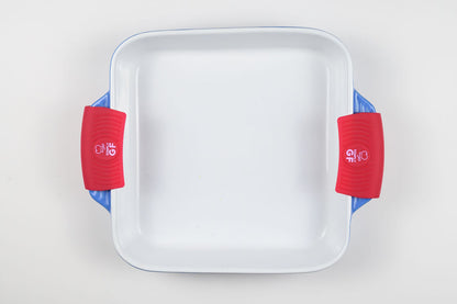 Red Simply GF Silicone Pot and Pan Handle Covers – 4-Piece Set for Safer, Smarter Cooking