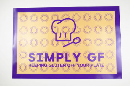 Simply GF Silicone Baking Mats – 2 Pack (Large & Small), Gluten-Free Marked, Reusable Non-Stick, Eco-Friendly