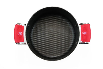 Red Simply GF Silicone Pot and Pan Handle Covers – 4-Piece Set for Safer, Smarter Cooking