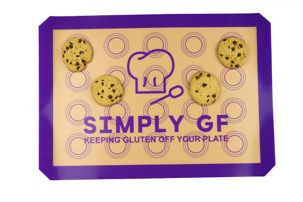 Simply GF Silicone Baking Mats – 2 Pack (Large & Small), Gluten-Free Marked, Reusable Non-Stick, Eco-Friendly